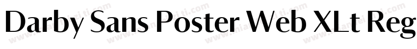 Darby Sans Poster Web XLt Regular字体转换
